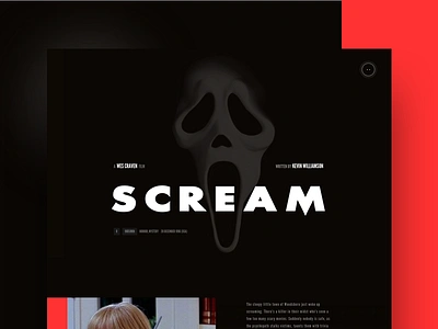 Scream app branding design homepage layout mobile mocktober re design typography ui webdesign website