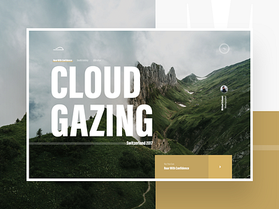 Cloud Gazing branding design homepage layout mobile re design typography ui ux webdesign website