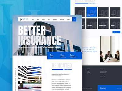 Houska branding design homepage landingpage layout typography ui ux webdesign website