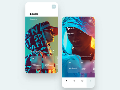 Epoch app branding design layout mobile typography ui ux webdesign