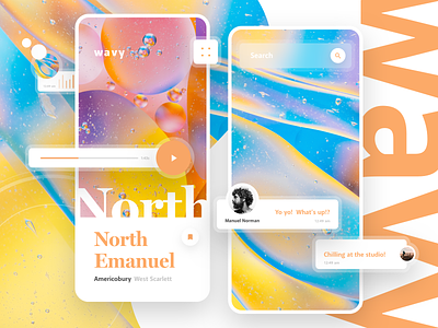 North Emanuel branding design layout mobile typography ui