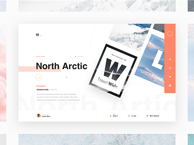 North Arctic blog branding design homepage journal landingpage layout typography ui ux webdesign website