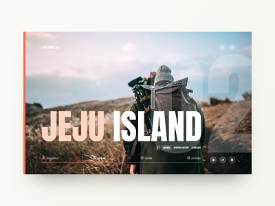 Jeju Island blog branding design homepage journal landingpage layout movie typography ui ux webdesign website