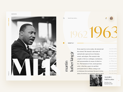 MLK branding design homepage landingpage layout typography ui ux webdesign website