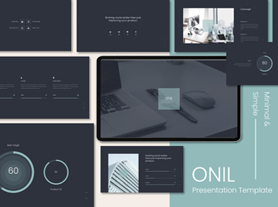 Onil Minimal & Simple Presentation Template annual business clean layout marketing minimal multipurpose report simple