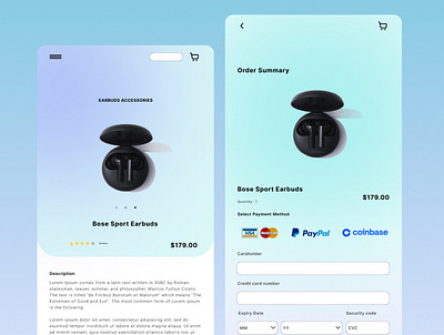 Daily UI # 2 Credit Card Checkout graphic design ui