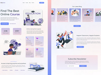 Eduzone UI design for Education