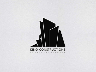 King Constructions - Logo Design adobe illustrator architecture branding bridge building city construction graphic design house logo modern skyscraper symmetry