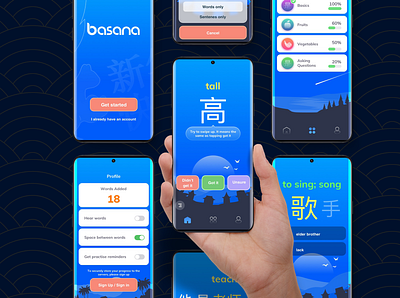 Learn Chinese app app chinese learn mobile app ui