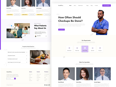 MediPlus - Healthcare Landing Page healthcare landing page meditech ui web design