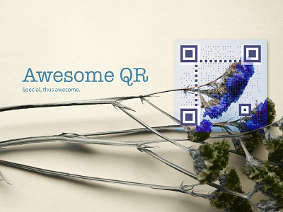 Awesome QR Github Banner app branding design logo