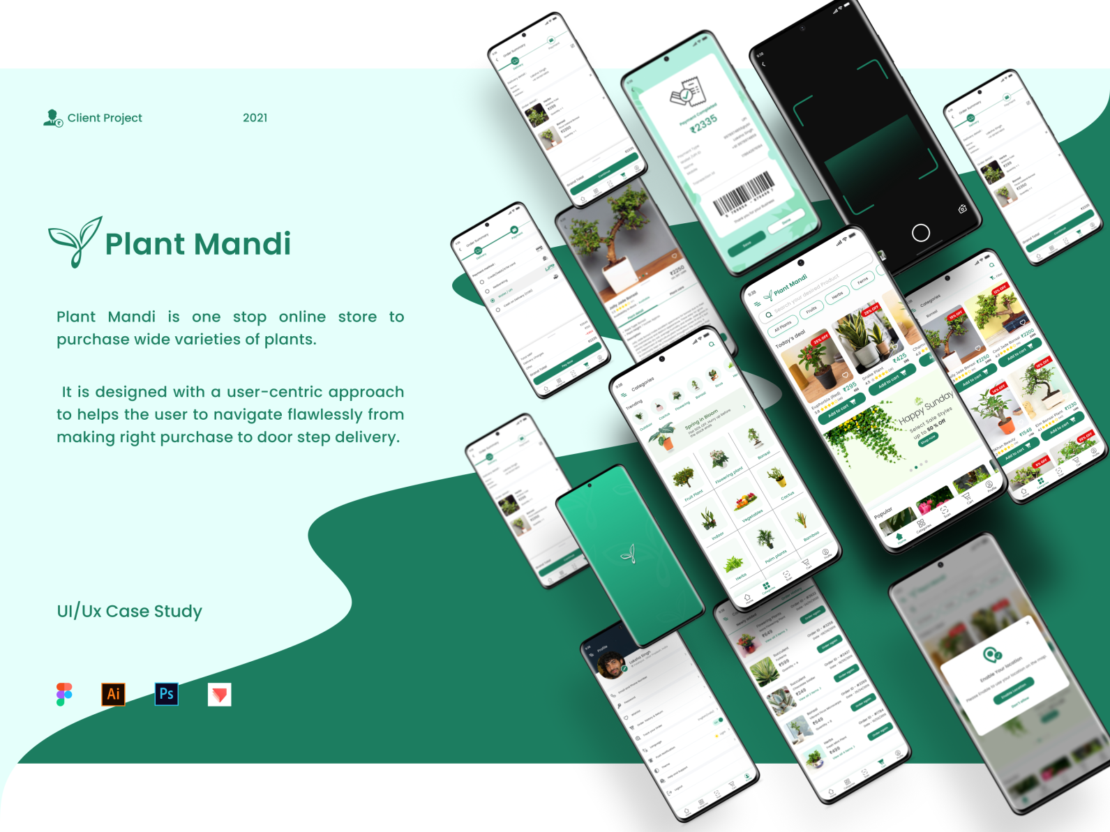 UI/UX Case Study | Plant mandi by Arun Yadav on Dribbble