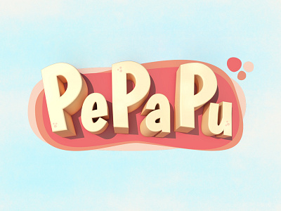 Pepapu 3d kids logo