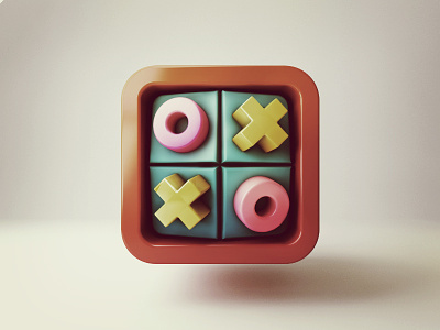 Tic Tac Toe icon 3d games icon ios iphone