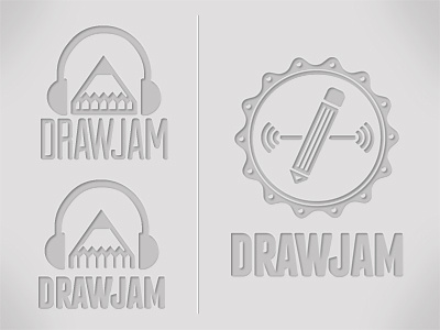 Drawjam Dribbble app arvil draw franchisebold logo pencil seal sound