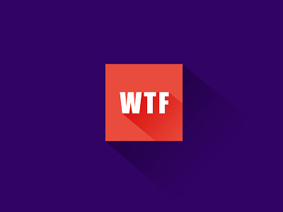 WTF icon design flat icons logo