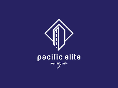 Pacific Elite brand design icons lettering logo typo