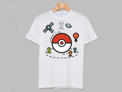 T Shirt Pokemon Go design icon line pokemon t shirt