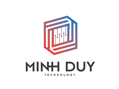 Minh Duy Technology art brand design graphic icon illustration line logo