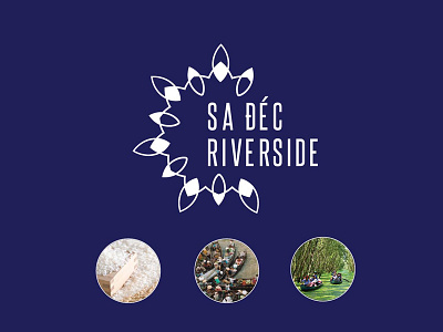 Logo Sa Đéc Riverside art brand design graphic icon illustration line logo