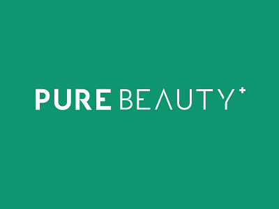 Logo PURE BEAUTY PLUS brand design icons lettering logo freelancer beauty plus typo