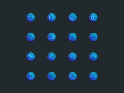 Universal icon set app design icon minimalistic night mode night theme ui universal ux