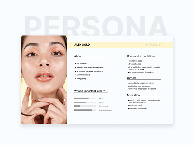 User Persona app beauty design figma mobile persona research ui usability user user persona ux