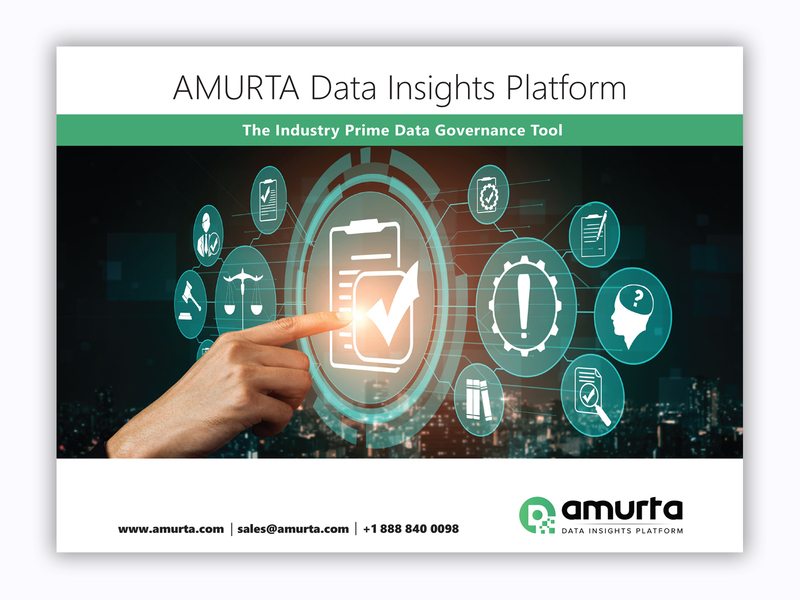 Amurta Data Insights Platform Brochure branding design icon illustration typography