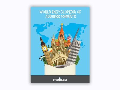 Melissa World Encyclopedia of Address Formats Book branding design icon illustration logo typography