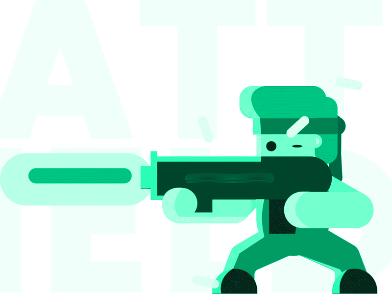 Tiny Soldier fire game character gigantic gun soldier