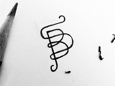 New personal mark identity logo monogram sketch type