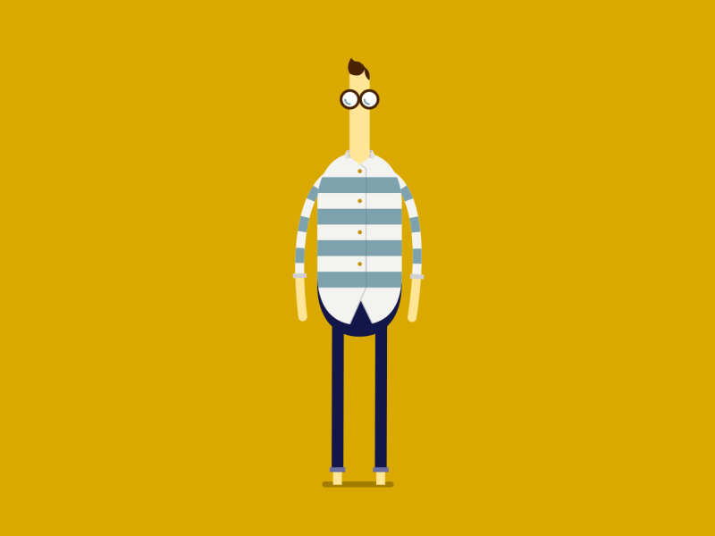 *Heel click!* after effects animation character illustration