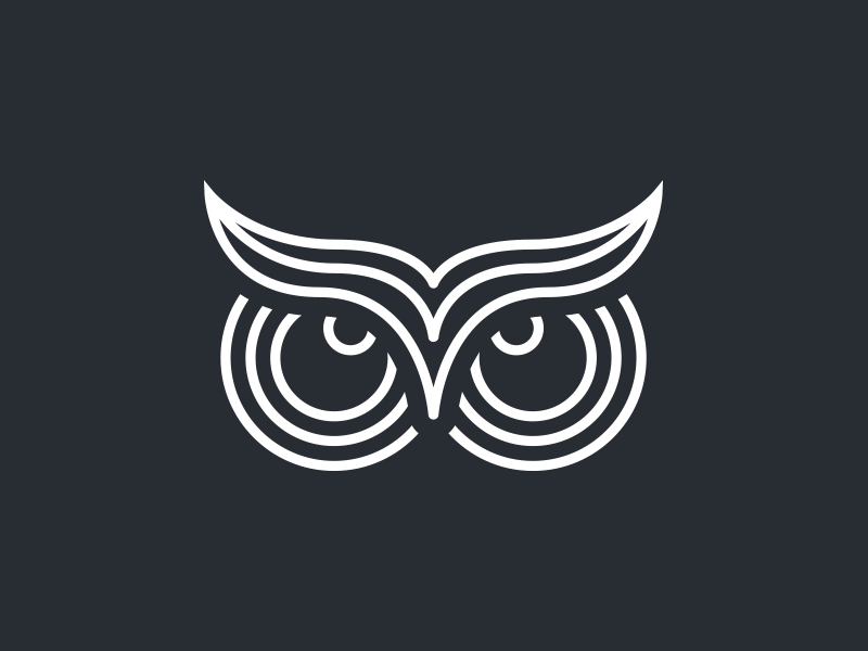 Owl bird logo owl