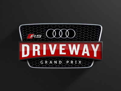 Driveway Grand Prix auto car crest grille logo racing