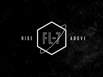 Rise Above logo orbit satellite space
