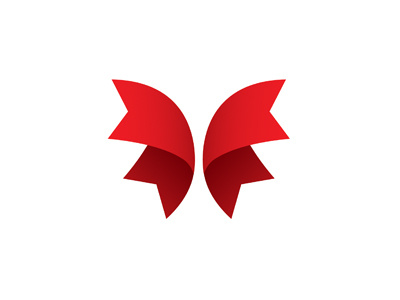 The Renewal Projects butterfly logo non profit rehabilitation ribbon