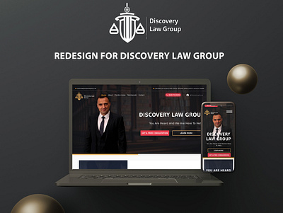 Redesign - Discovery Law Group Website armenia black figma freelance lawyer lawyer website logo redesign redesign redesign concept website website design yellow