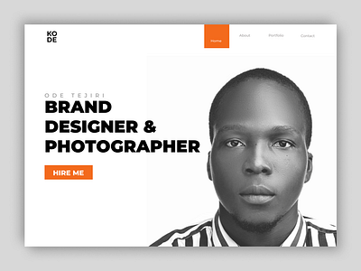 Portfolio Landon Page branding design typography ui