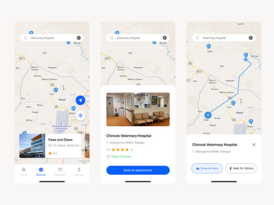 Map Exploration app design figma mobile app ui ui design