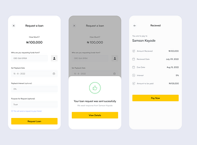 Lending Mobile App app design finance fintech ui ui design