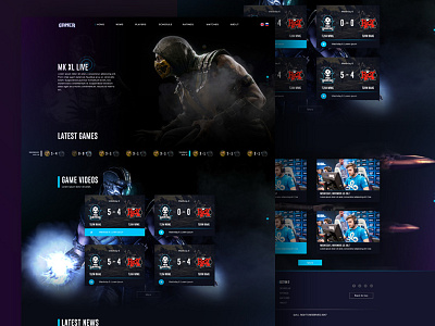 Mortal Kombat Live streaming landing page