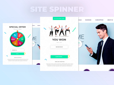 Site Spinner gradient happynewyear plugin roulette spinner ui