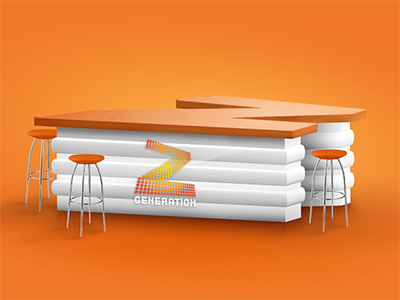 Bar table illustration