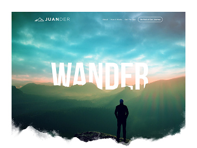 Wander mobile application user experience user interface wanderlust web application web design