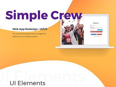 Simple Crew creative flat uiux uiuxdesign user experience user inteface