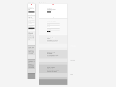 New day, new wireframes ecommerce landing page layers minimal rebtel responsive shop simple ui web webdesign wireframe