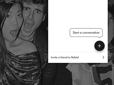Start a conversation android app chat convo design lite material messenger mobile phone ui ux