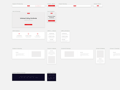 A design system for marketing campaigns acquisition campaign design language design system landing page marketing responsive sales simple ui web webdesign