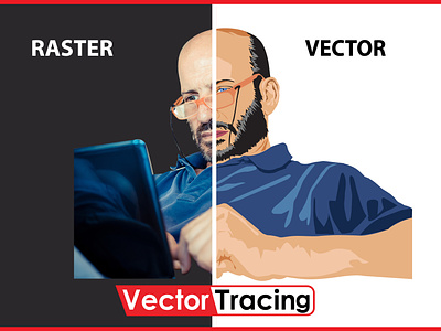 Avatar Vector | Vector Tracing | Man Vector