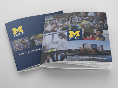 University of Michigan, Flint - Viewbook branding brochure collateral copywriting graphic design indesign marketing collateral print design strategy viewbook
